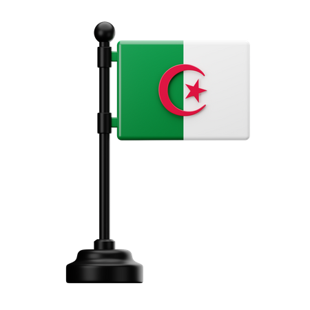 Drapeau algérien  3D Icon