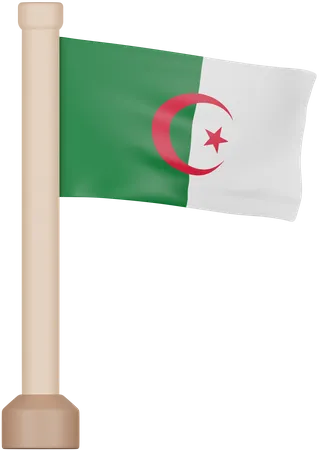 Drapeau algérien  3D Icon