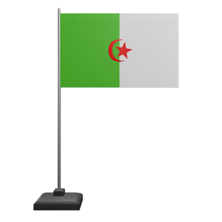 Drapeau algérien  3D Icon