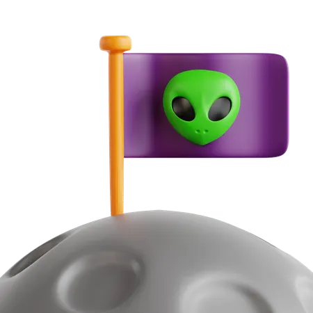 Drapeau extraterrestre  3D Icon