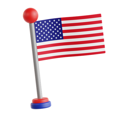 Drapeau américain  3D Icon