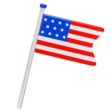 Drapeau américain  3D Icon