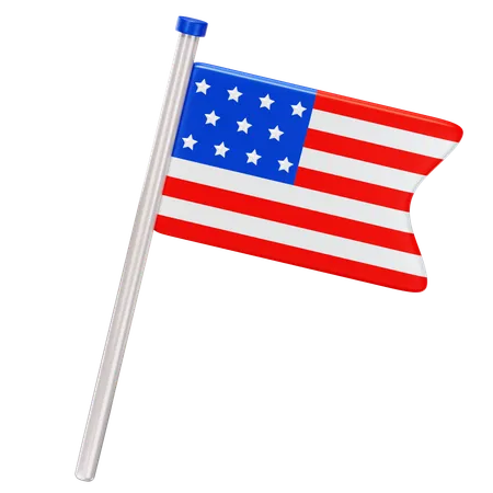 Drapeau américain  3D Icon