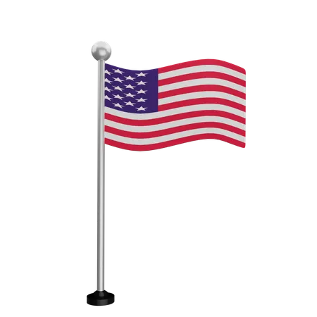 Drapeau américain  3D Flag