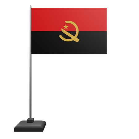 Drapeau angolais  3D Icon