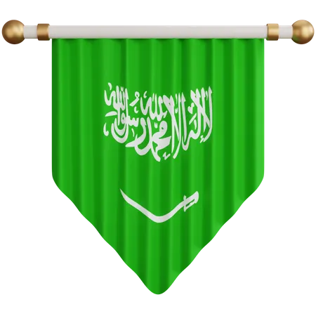 Drapeau de l'arabie saoudite  3D Icon