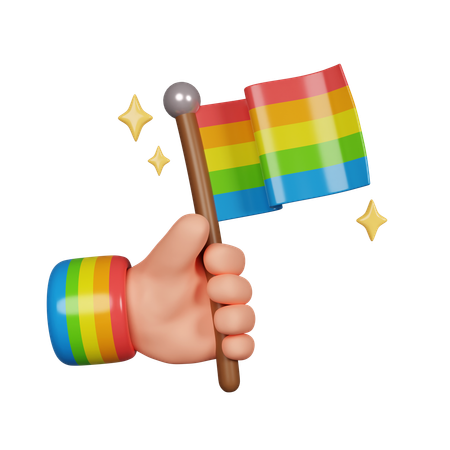 Arc en ciel lgbt  3D Icon