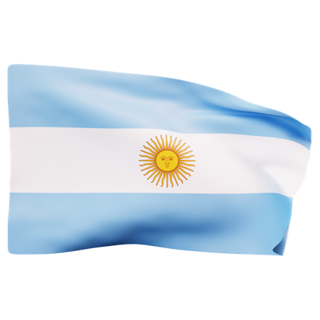 Drapeau argentin  3D Icon