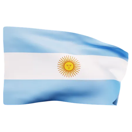 Drapeau argentin  3D Icon