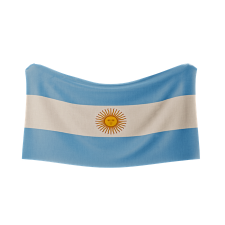 Drapeau argentin  3D Icon