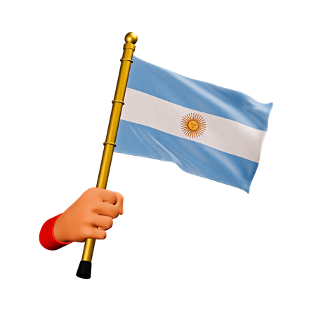 Drapeau argentin  3D Icon