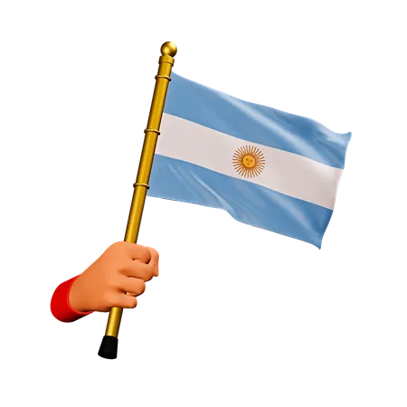 Drapeau argentin  3D Icon