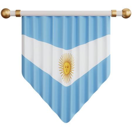 Drapeau argentin  3D Icon