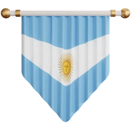 Drapeau argentin  3D Icon