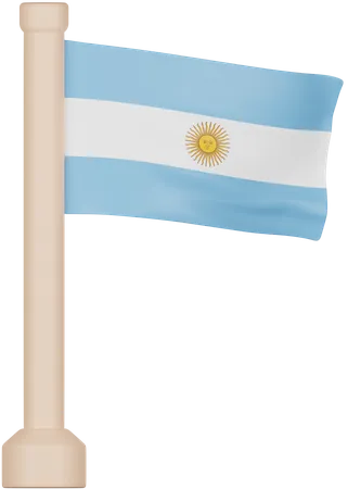 Drapeau argentin  3D Icon