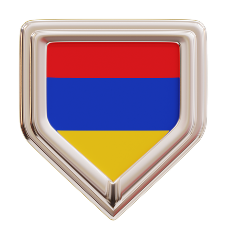 Drapeau de l'Arménie  3D Icon