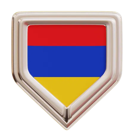 Drapeau de l'Arménie  3D Icon