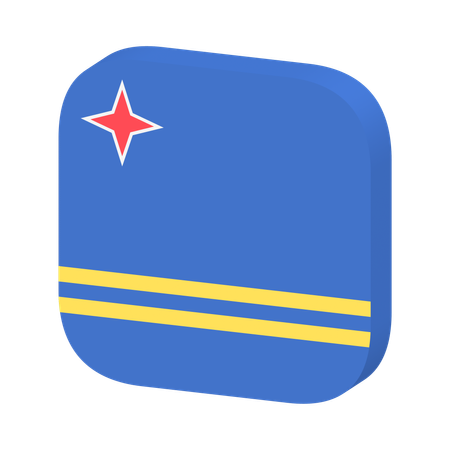 Drapeau d'Aruba  3D Icon