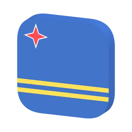 Drapeau d'Aruba  3D Icon