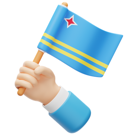 Drapeau d'Aruba  3D Icon