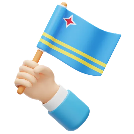 Drapeau d'Aruba  3D Icon