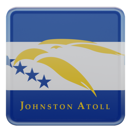 Drapeau de l'atoll johnston  3D Flag