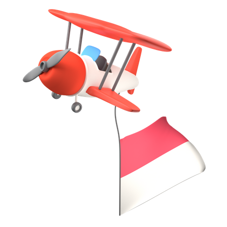 Drapeau d'avion  3D Icon