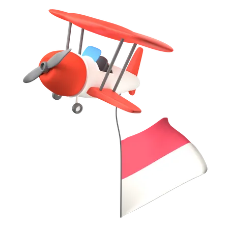 Drapeau d'avion  3D Icon