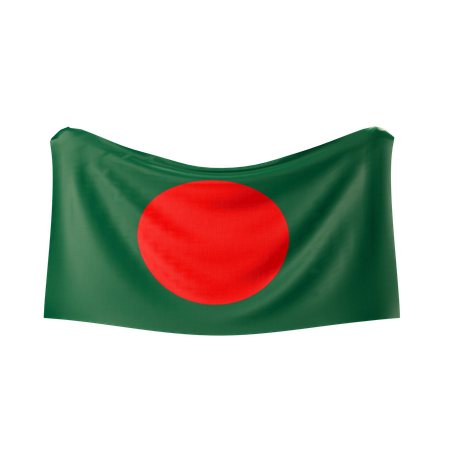 Drapeau du Bangladesh  3D Icon