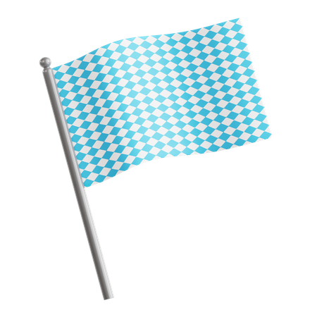 Drapeau bavarois  3D Icon