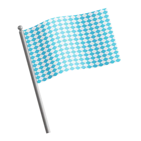 Drapeau bavarois  3D Icon