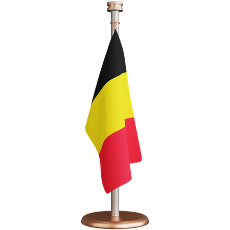 Drapeau belge  3D Icon