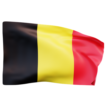 Drapeau belge  3D Icon