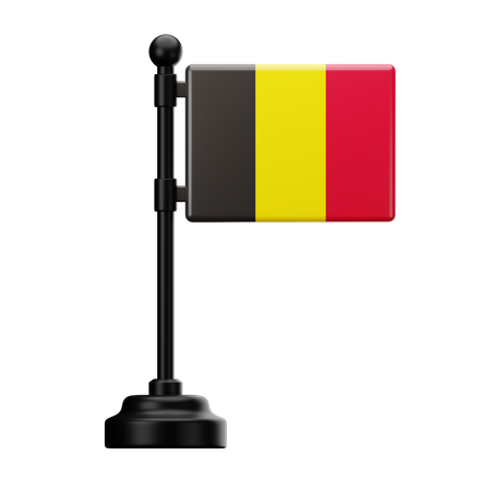 Drapeau belge  3D Icon