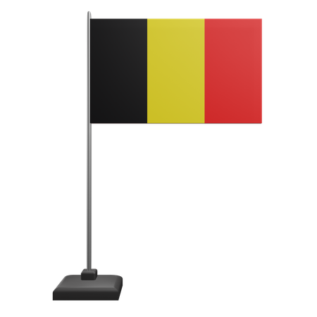 Drapeau belge  3D Icon