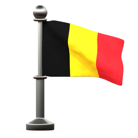 Drapeau belge  3D Icon
