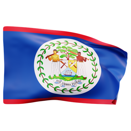 Drapeau du Belize  3D Icon