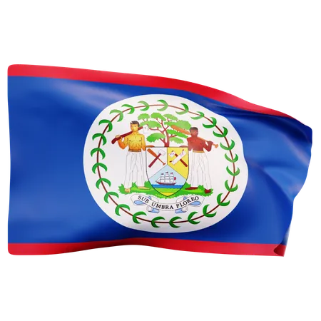 Drapeau du Belize  3D Icon