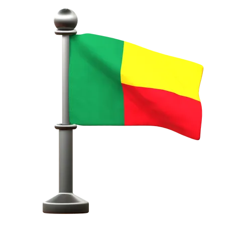Drapeau du Bénin  3D Icon