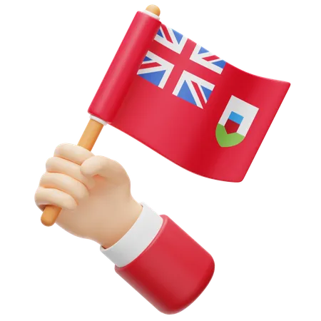 Drapeau des Bermudes  3D Icon