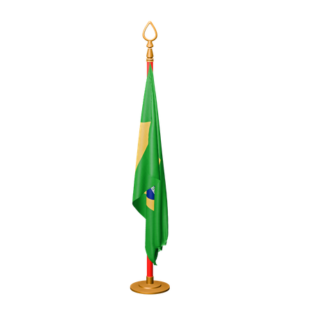 Drapeau du Brésil  3D Icon