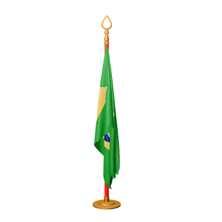 Drapeau du Brésil  3D Icon