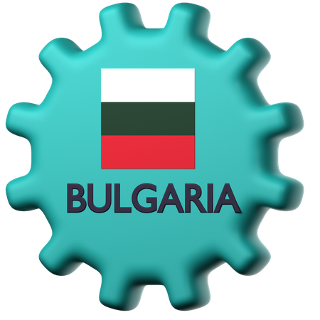 Drapeau de la Bulgarie  3D Icon