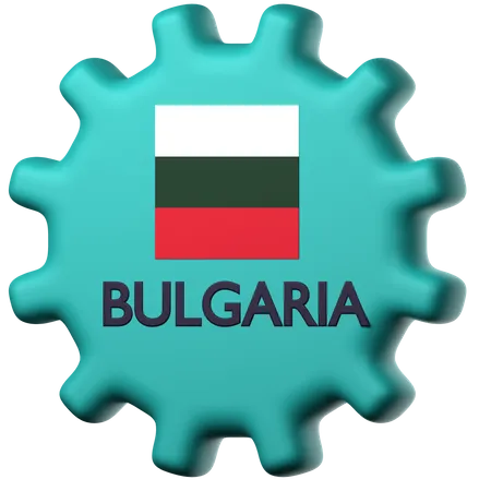 Drapeau de la Bulgarie  3D Icon