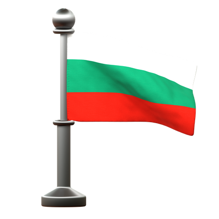Drapeau de la Bulgarie  3D Icon
