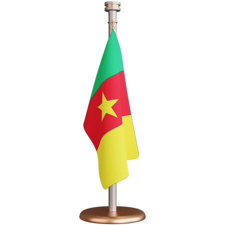 Drapeau du Cameroun  3D Icon
