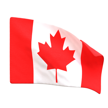 Drapeau canadien  3D Icon