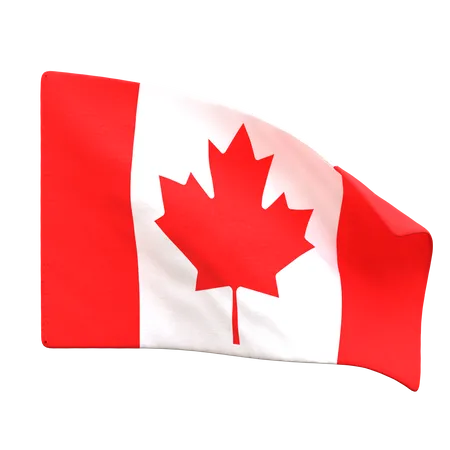 Drapeau canadien  3D Icon