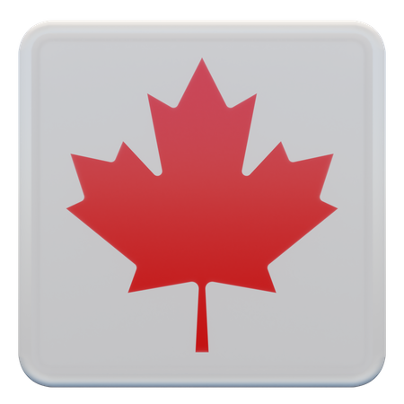 Drapeau canadien  3D Icon
