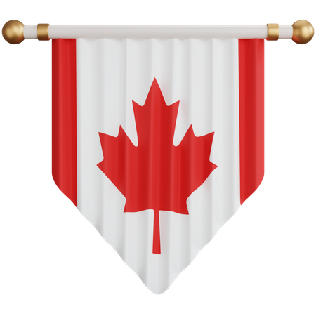 Drapeau canadien  3D Icon